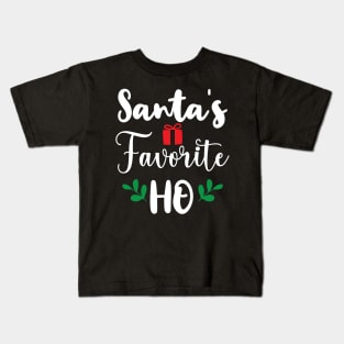 Santa's Favorite Ho, Xmas Christmas Gifts Kids T-Shirt